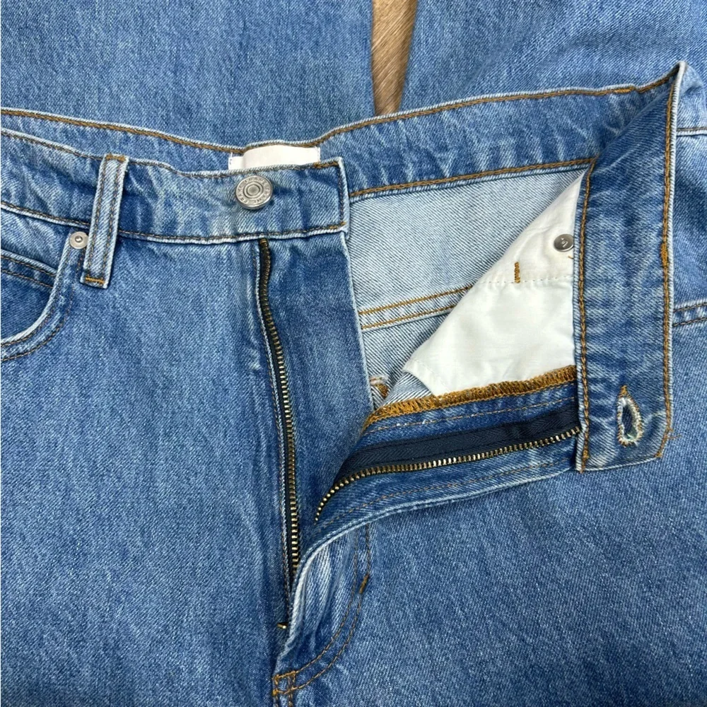 Frame Wide Leg Jeans 31 High Rise Everyday Quiet Luxury Streetwear Rolled Cuff